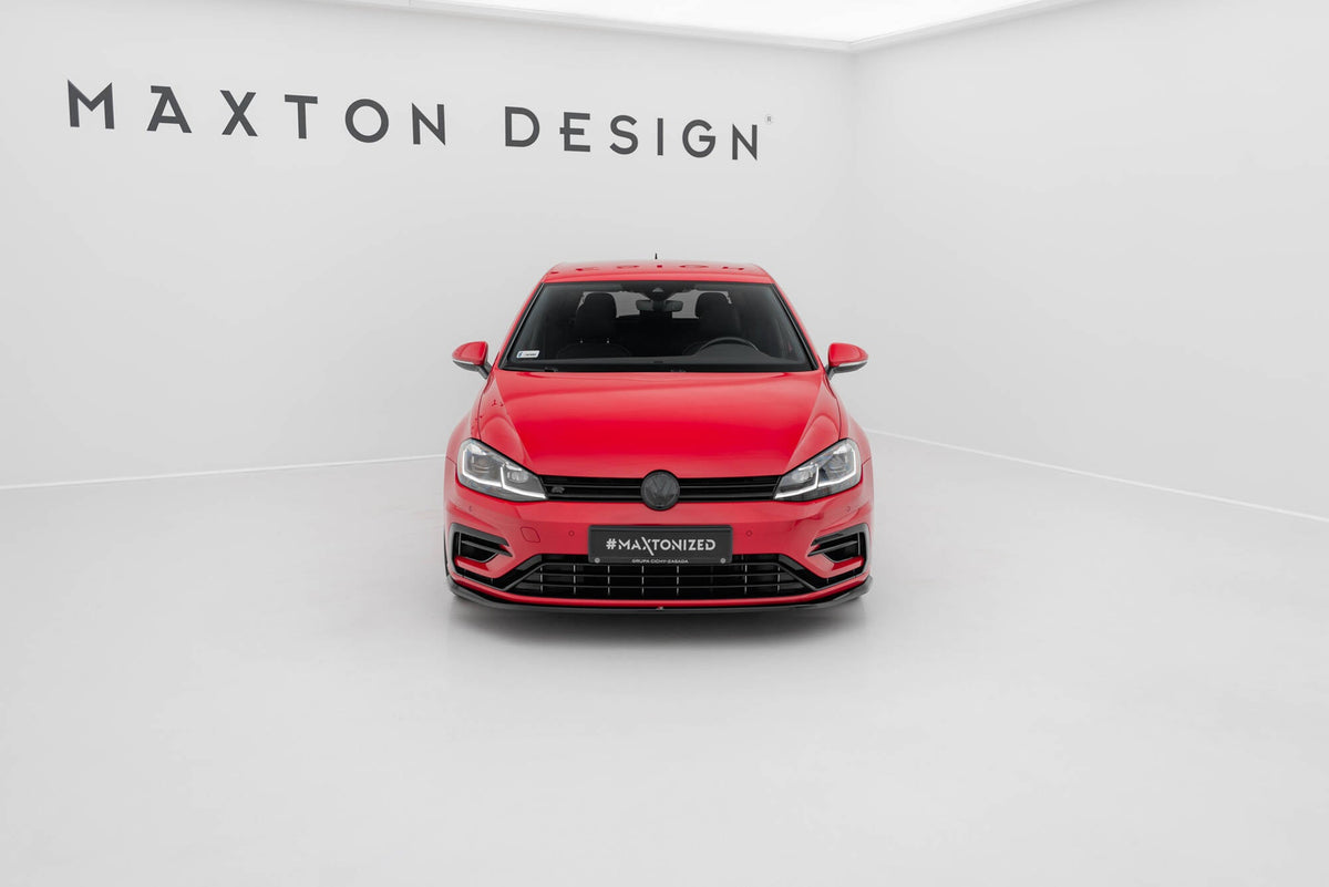 Maxton Design Front Splitter V.5, Volkswagen Golf R / R-Line Mk7 Facelift