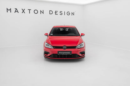 Maxton Design Front Splitter V.5, Volkswagen Golf R / R-Line Mk7 Facelift