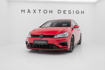 Maxton Design Front Splitter V.5, Volkswagen Golf R / R-Line Mk7 Facelift