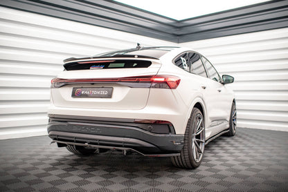 Maxton Design Rear Splitter (With Vertical Bars), Audi Q4 e-tron Sportback S-line Mk1