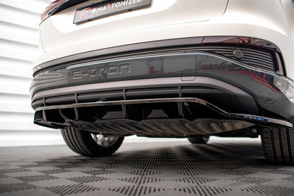 Maxton Design Rear Splitter (With Vertical Bars), Audi Q4 e-tron Sportback S-line Mk1