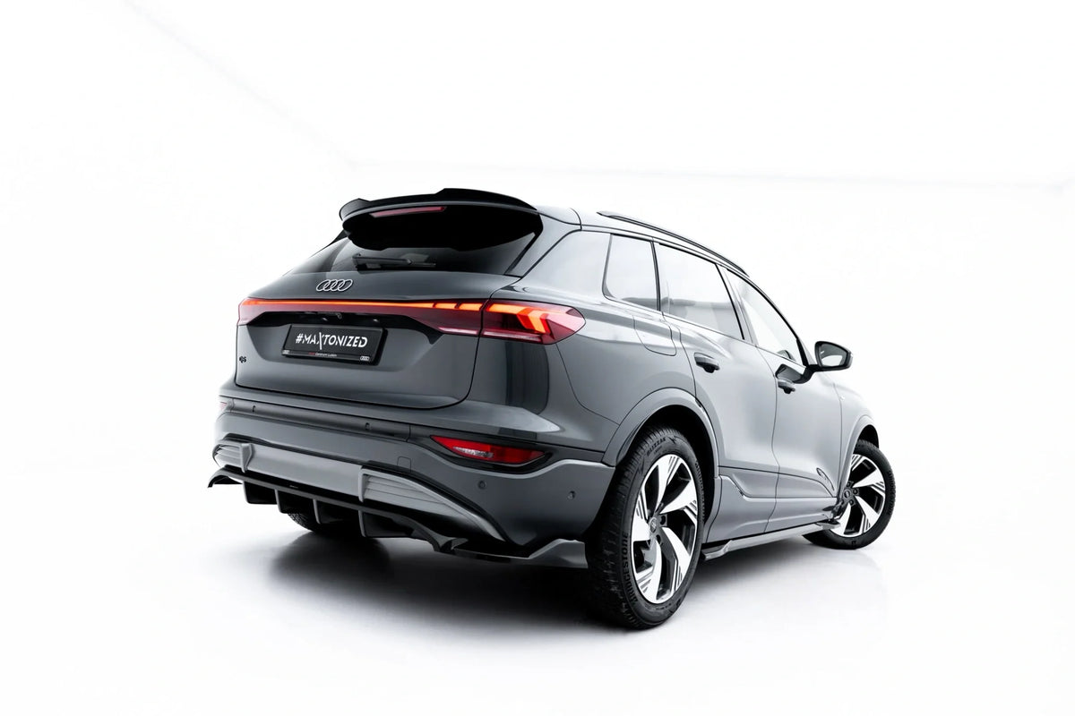 Maxton Design Rear Splitter (With Vertical Bars), Audi Q6 e-tron S-Line / SQ6 e-tron SUV / Sportback Mk1