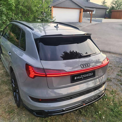 Maxton Design Rear Splitter (With Vertical Bars), Audi e-Tron S-Line