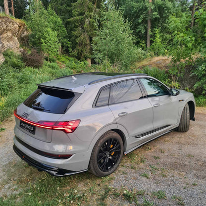Maxton Design Rear Splitter (With Vertical Bars), Audi e-Tron S-Line