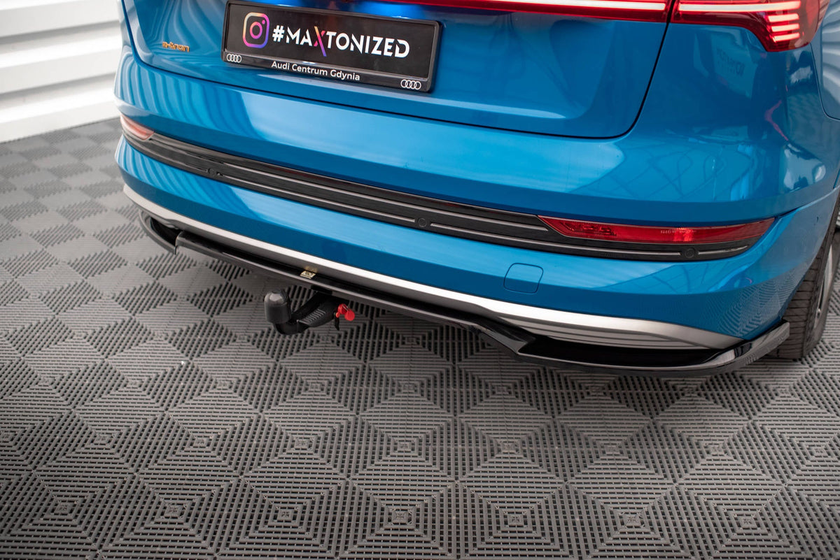 Maxton Design Rear Splitter (With Vertical Bars), Audi e-tron