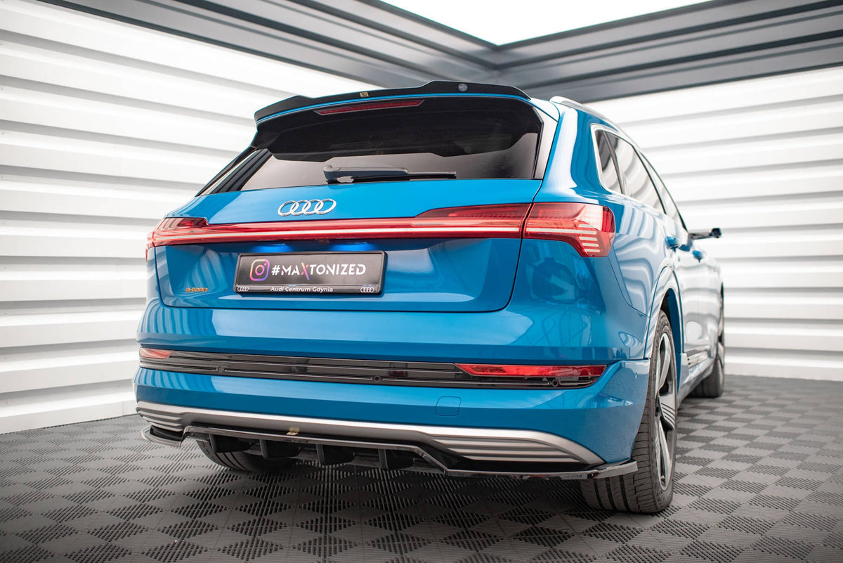 Maxton Design Rear Splitter (With Vertical Bars), Audi e-tron
