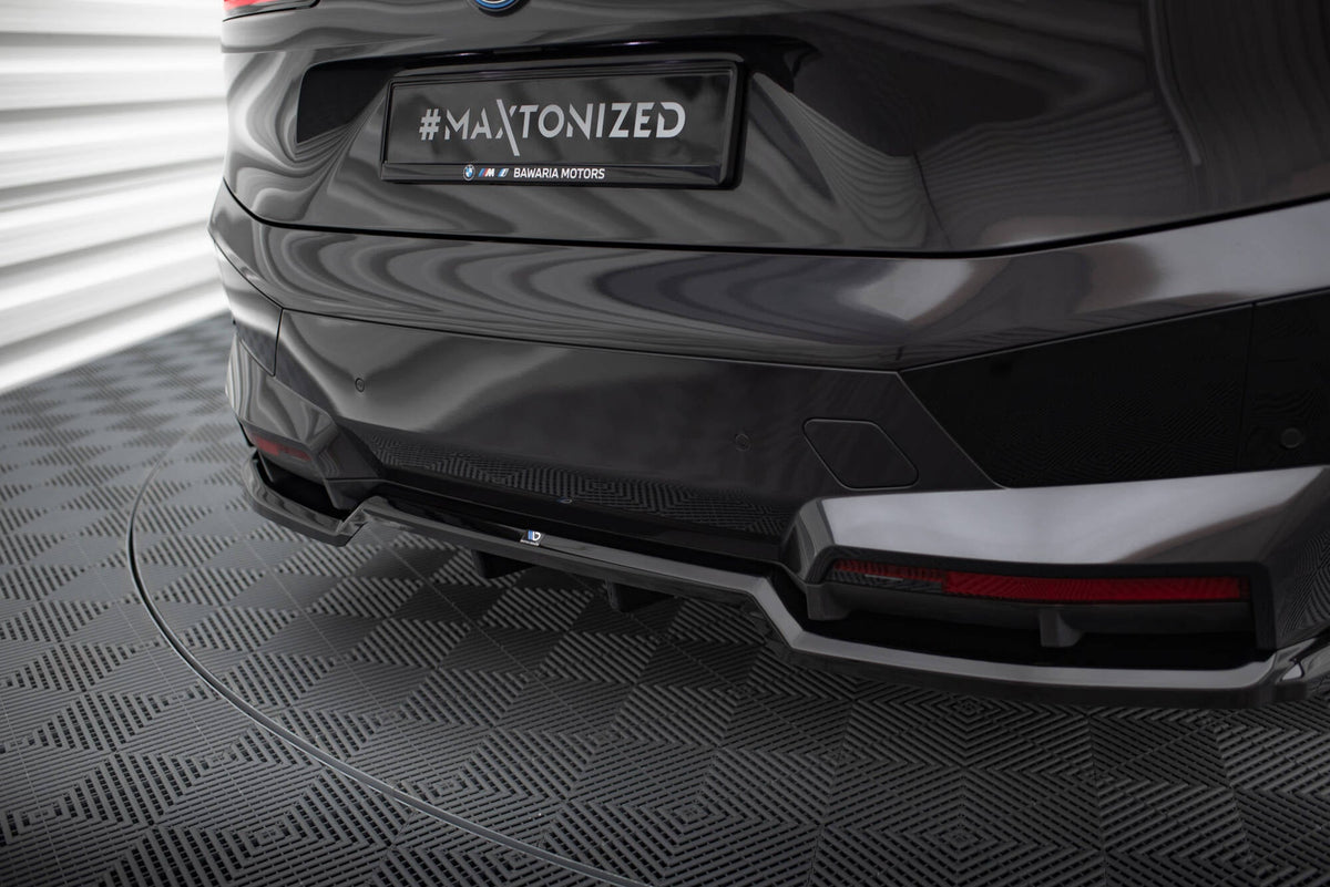 Maxton Design Rear Splitter (With Vertical Bars), BMW iX M-Pack i20