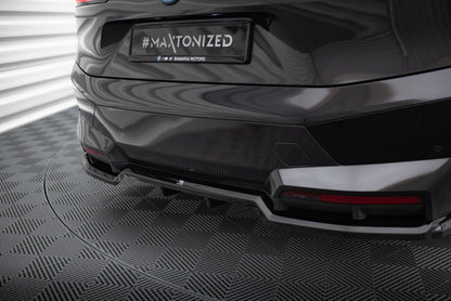 Maxton Design Rear Splitter (With Vertical Bars), BMW iX M-Pack i20