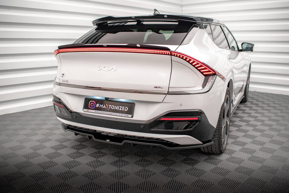 Maxton Design Rear Splitter (With Vertical Bars), Kia EV6 GT-Line Mk1