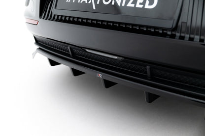 Maxton Design Rear Splitter (With Vertical Bars), Kia EV6 Mk1