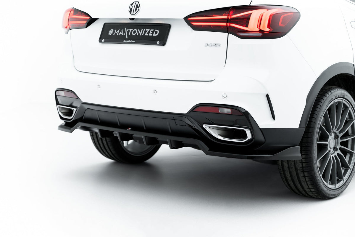 Maxton Design Rear Splitter (With Vertical Bars), MG HS Mk1 Facelift