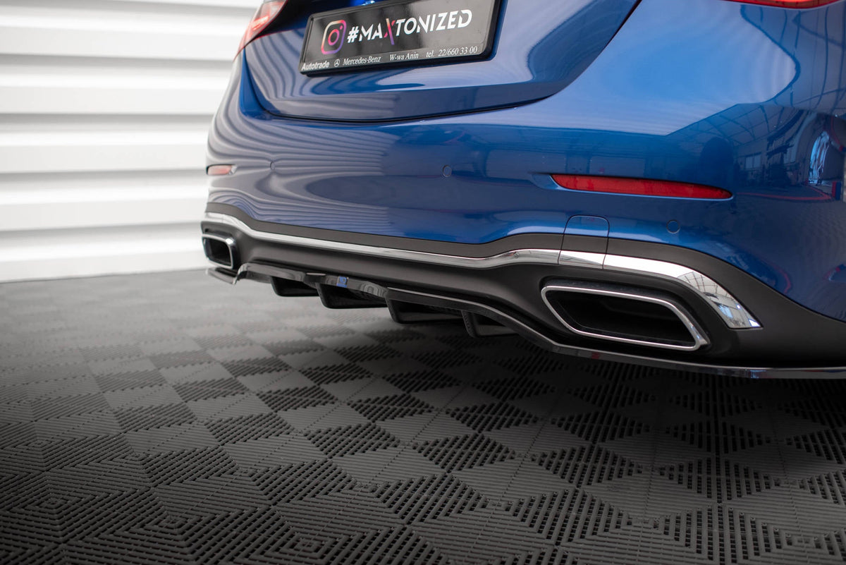 Maxton Design Rear Splitter met verticale lamellen, Mercedes-Benz C-Klasse W206 AMG Line