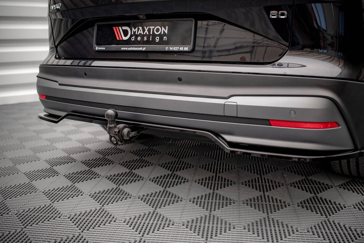 Maxton Design Rear Splitter (With Vertical Bars), Skoda Enyaq iV