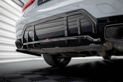 Maxton Design Rear Splitter met verticale lamellen V.1, BMW M340i G20 LCI