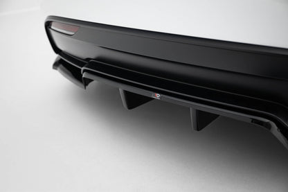 Maxton Design Rear Splitter (With Vertical Bars) V.1, Tesla Model 3 Performance Mk1 Facelift