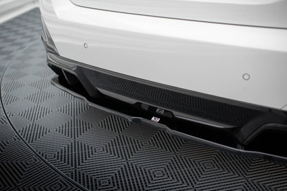 Maxton Design Rear Splitter (With Vertical Bars) V.2, BMW i4 M-Pack G26