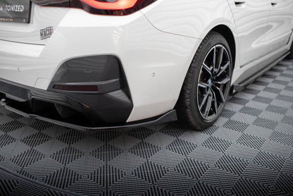 Maxton Design Rear Splitter (With Vertical Bars) V.2, BMW i4 M-Pack G26