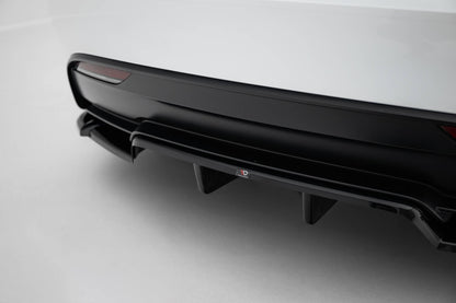 Maxton Design Rear Splitter (With Vertical Bars) V.2, Tesla Model 3 Performance Mk1 Facelift