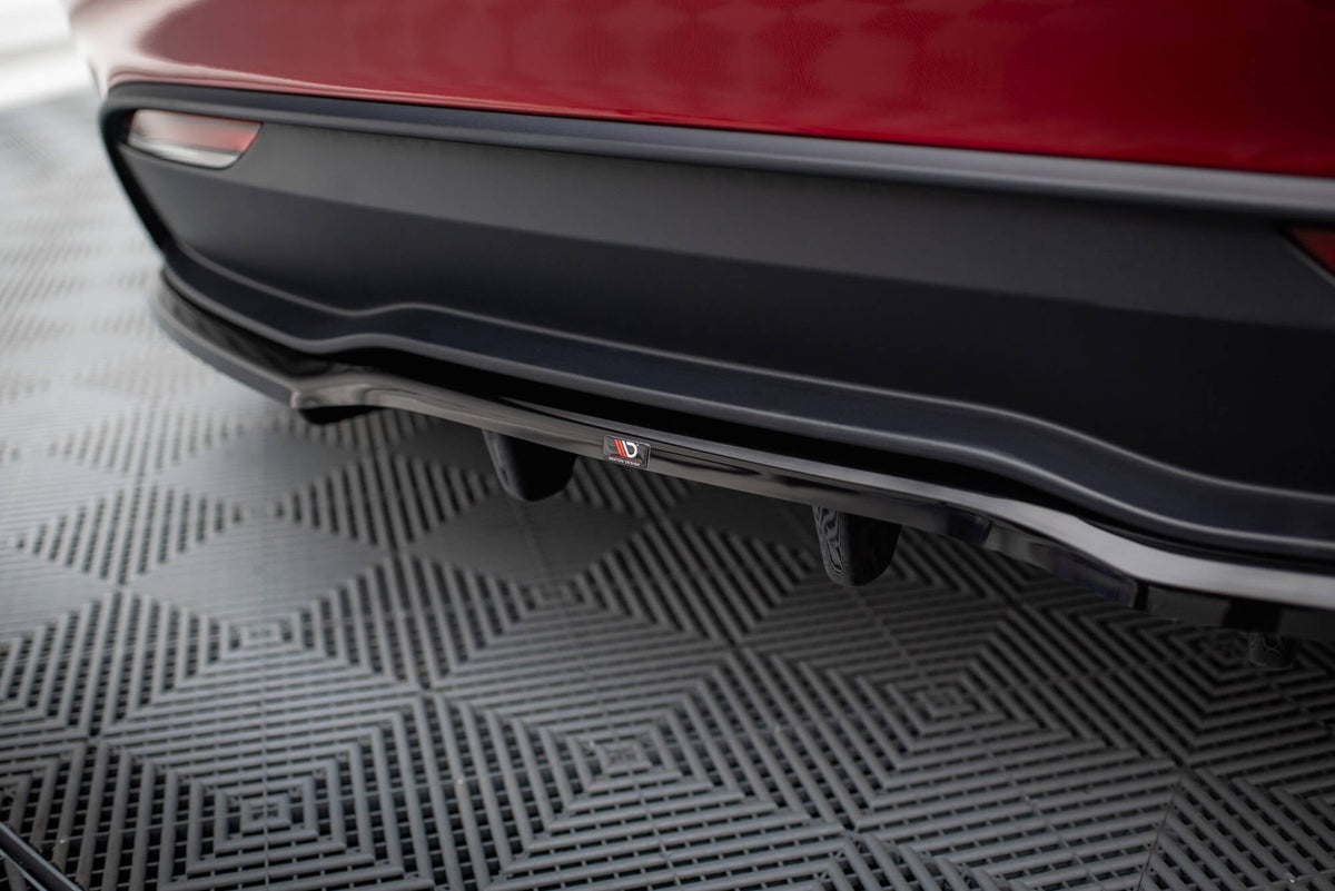 Maxton Design Rear Splitter (With Vertical Bars) V.2, Tesla Model 3 Project Highland(Facelift)