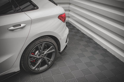 Maxton Design Rear Side Splitters, Audi A3 S-line / S3 Sportback 8Y