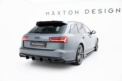 Maxton Design Rear Side Splitters, Audi A6 / A6 S-line / S6 C7 facelift
