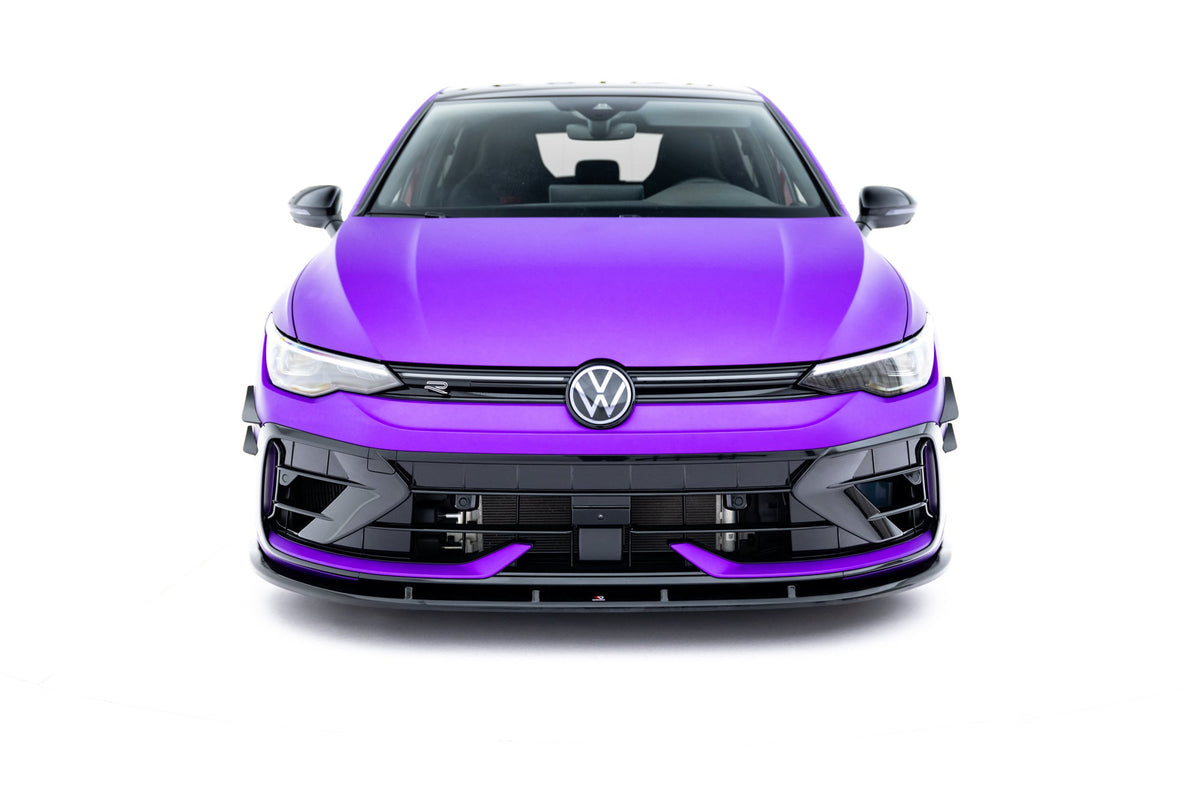 Maxton Design Set Of Splitters V.2, Volkswagen Golf R Hatchback Mk8 Facelift