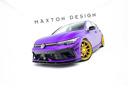 Maxton Design Set Of Splitters V.2, Volkswagen Golf R Hatchback Mk8 Facelift