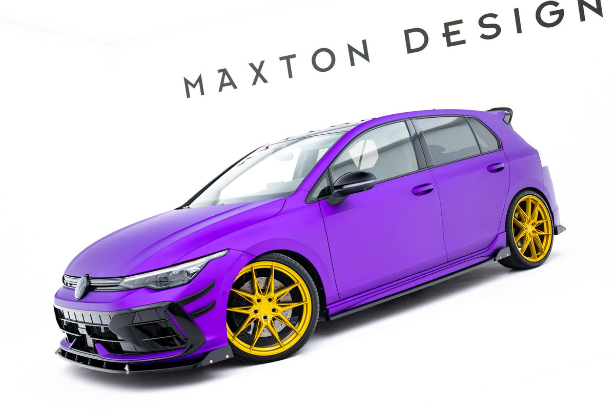 Maxton Design Set Of Splitters V.3, Volkswagen Golf R Hatchback Mk8 Facelift