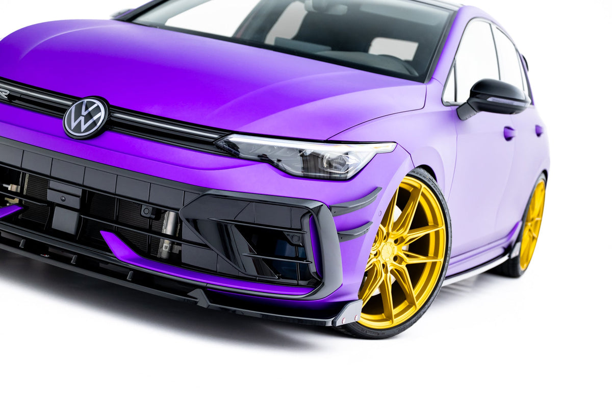 Maxton Design Set Of Splitters V.4, Volkswagen Golf R Hatchback Mk8 Facelift