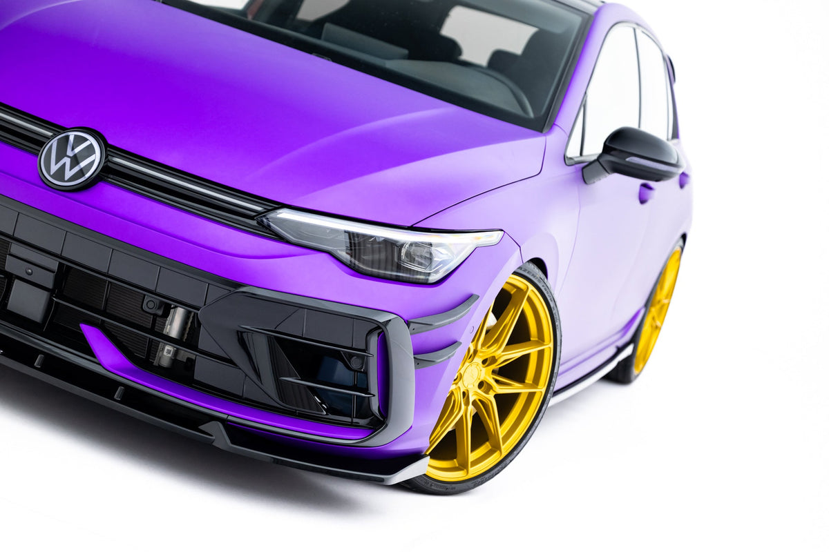 Maxton Design Set Of Splitters V.5, Volkswagen Golf R Hatchback Mk8 Facelift