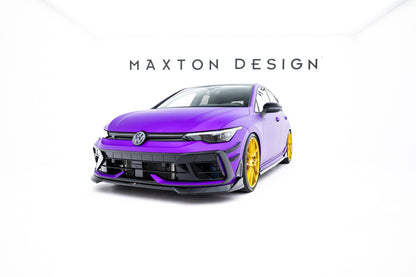 Maxton Design Set Of Splitters V.6, Volkswagen Golf R Hatchback Mk8 Facelift