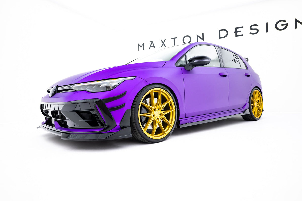 Maxton Design Set Of Splitters V.6, Volkswagen Golf R Hatchback Mk8 Facelift
